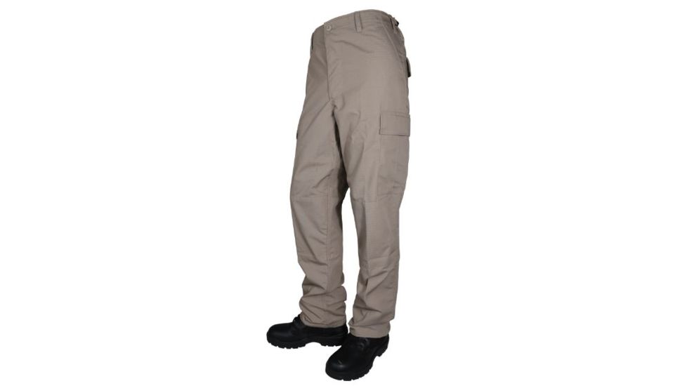 Tru-Spec Mens Tru Basic P/C R/S Bdu W/ Zip Fly, Khaki, Small, Regular 1829003