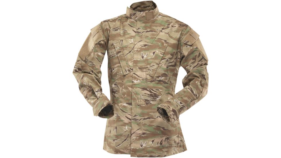 Tru-Spec Tactical Response All Terrain Tiger Stripe Shirt NYCO R/S, Large Short 1262045
