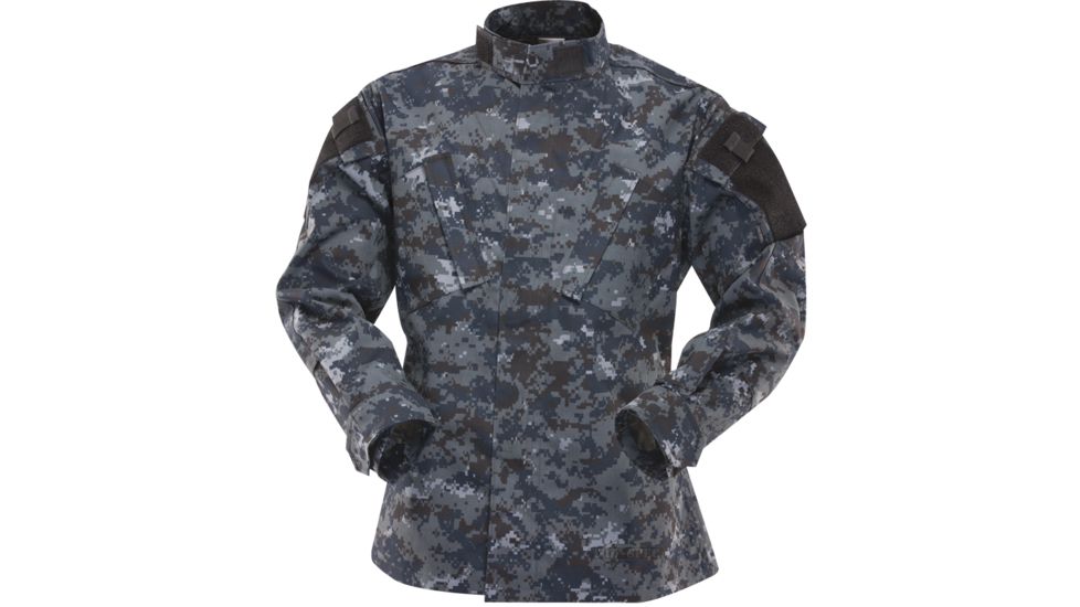 Tru-Spec Tactical Response Shirt MIDNIGHT DIGITAL P/C R/S, Large Long 1311025