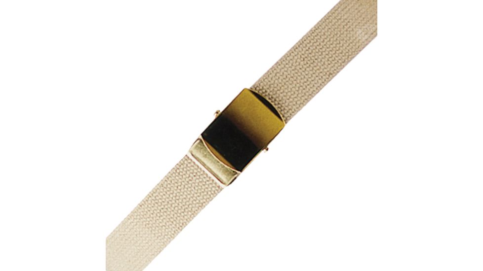 5ive Star Web Belt, Govft.T Kahki 44in., Gld Buckle 4124000