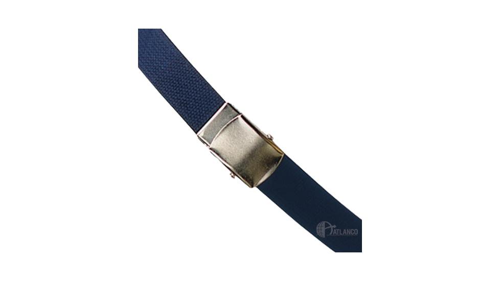 5ive Star Web Belt, Navy, w/ Sil Bkle 54in. 4140000