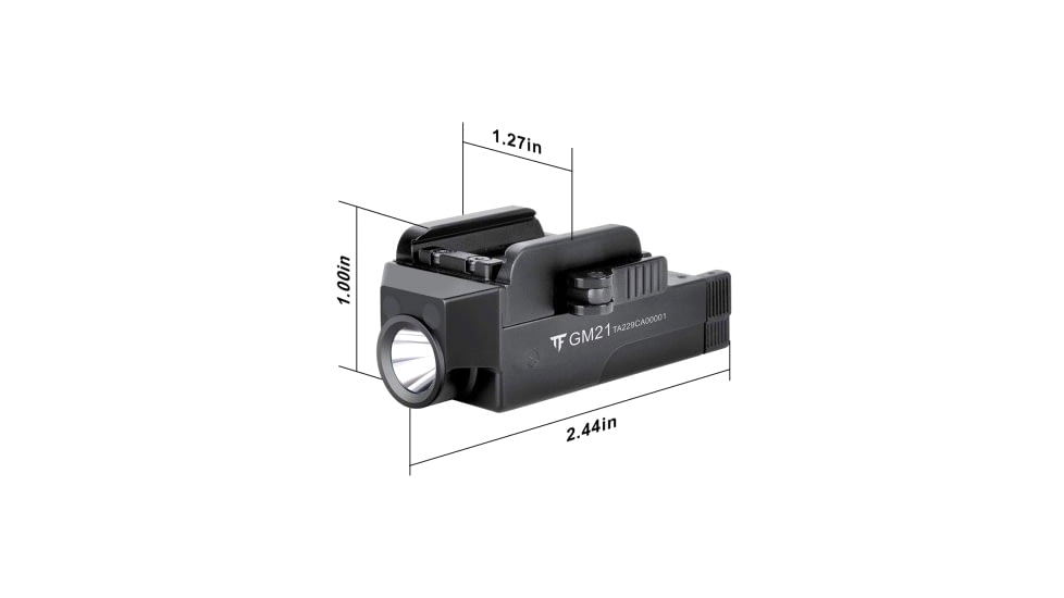 TrustFire GM21 Quick Release Li-Polymer Rechargeable CREE XP-L HI LED Compact Pistol Light, 510 Lumens, Black, GM21