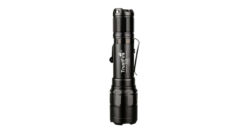 TrustFire R8 1800 Lumens Rail Mount Tactical LED Flash Light, Black, R8