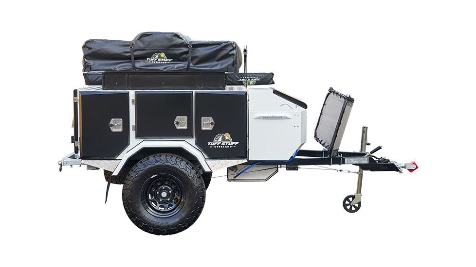Tuff Stuff Overland Extreme Basecamp Trailer, White/Black, NSN N, TS-TRAILER-BC