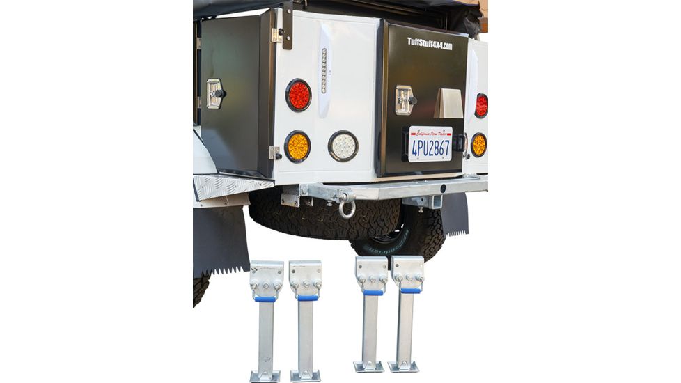 Tuff Stuff Overland Extreme Basecamp Trailer, White/Black, NSN N, TS-TRAILER-BC