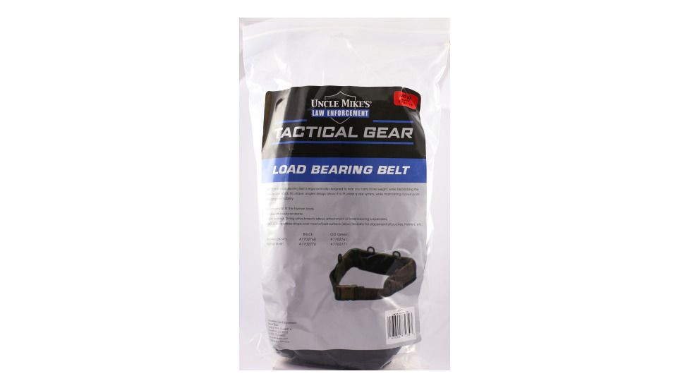 Uncle Mikes Law Enforcement Tactical Load-Bearing Belt - Small / Medium Size Black 7702760