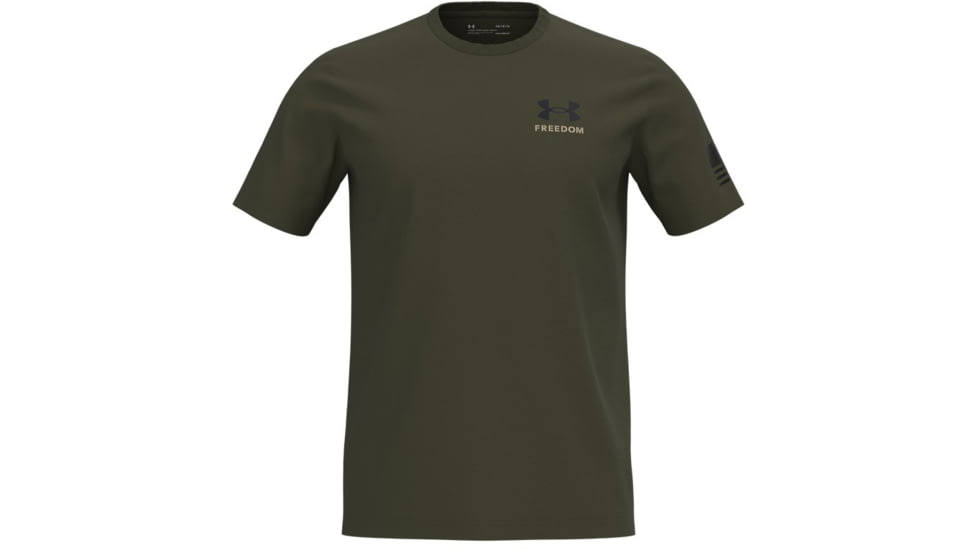 Under Armour New Freedom Banner T-Shirt - Mens, Marine OD Green, Small, 1370818390SM