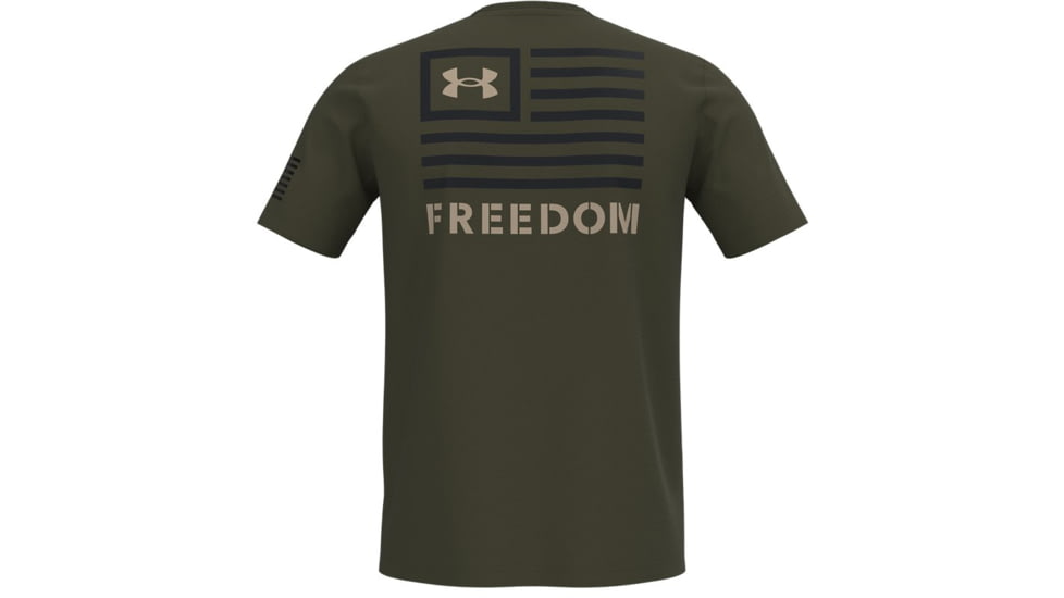 Under Armour Freedom Banner T-Shirt - Men's, Marine OD Green, Small, 1370818390SM