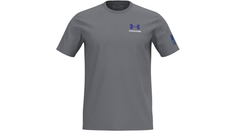 Under Armour New Freedom Banner T-Shirt - Mens, Steel Light Heather, Small, 1370818035SM