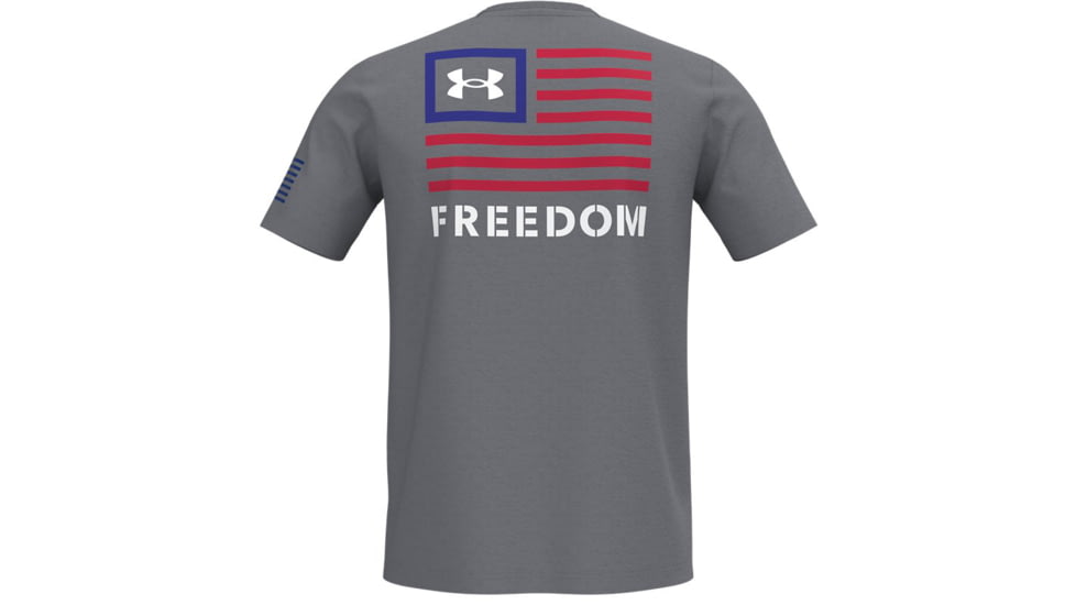 Under Armour Freedom Banner T-Shirt - Men's, Steel Light Heather, Small, 1370818035SM