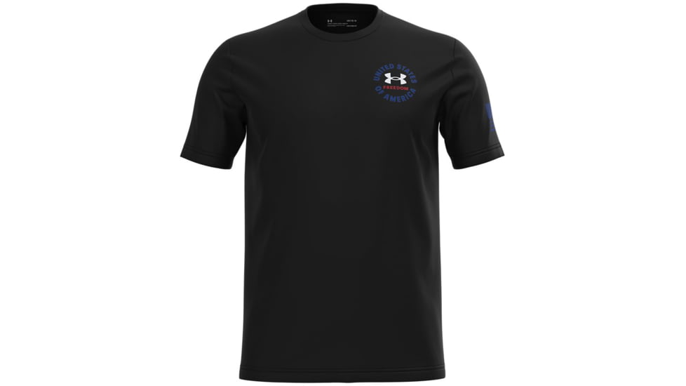Under Armour New Freedom USA T-Shirt - Mens, Black, 2XL, 13654390012X