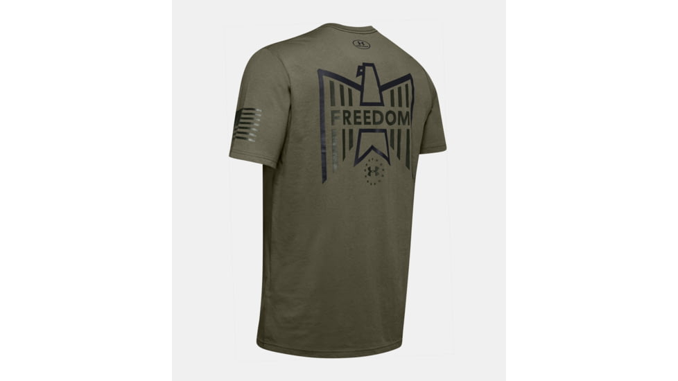 Under Armour UA Freedom Eagle T-Shirt - Mens, Medium, Marine OD Green, 1343545390MD