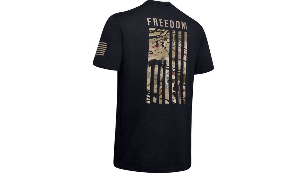 Under Armour UA Freedom Flag Camo T-Shirt - Men's, Large, Black, 1343564001LG