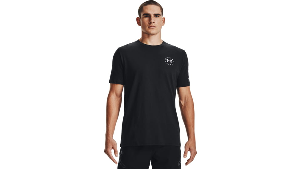 Under Armour Ua Freedom Flag Camo T-shirt, Black/white - 1343564003XL