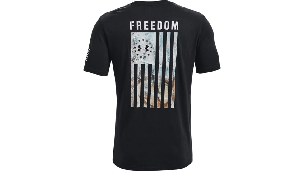 Under Armour Ua Freedom Flag Camo T-shirt, Black/white - 1343564003XL