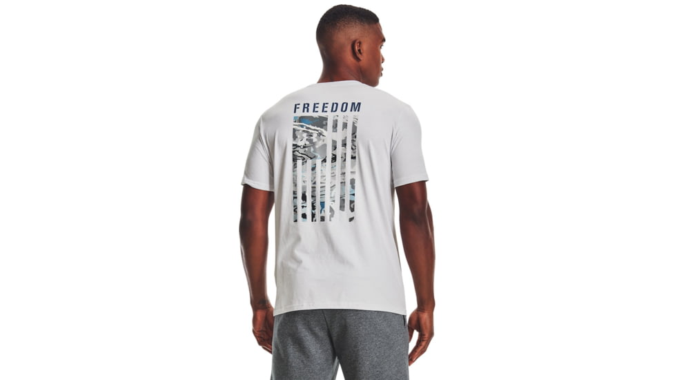 Under Armour Freedom Flag Camo T-Shirt - Men's, UA Hydro Camo, 2XL, 13435640142X