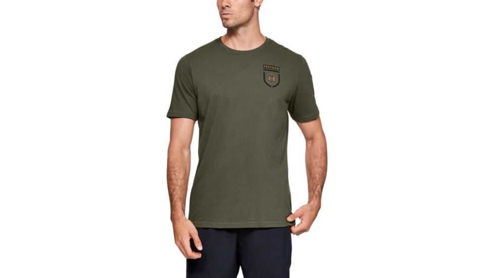 Under Armour UA Freedom Sentinel T-Shirt - Mens, Medium, Marine OD Green, 1352152390MD