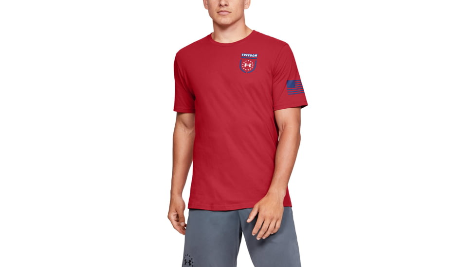 Under Armour UA Freedom Sentinel T-Shirt - Mens, Red, Small, 1352152601SM