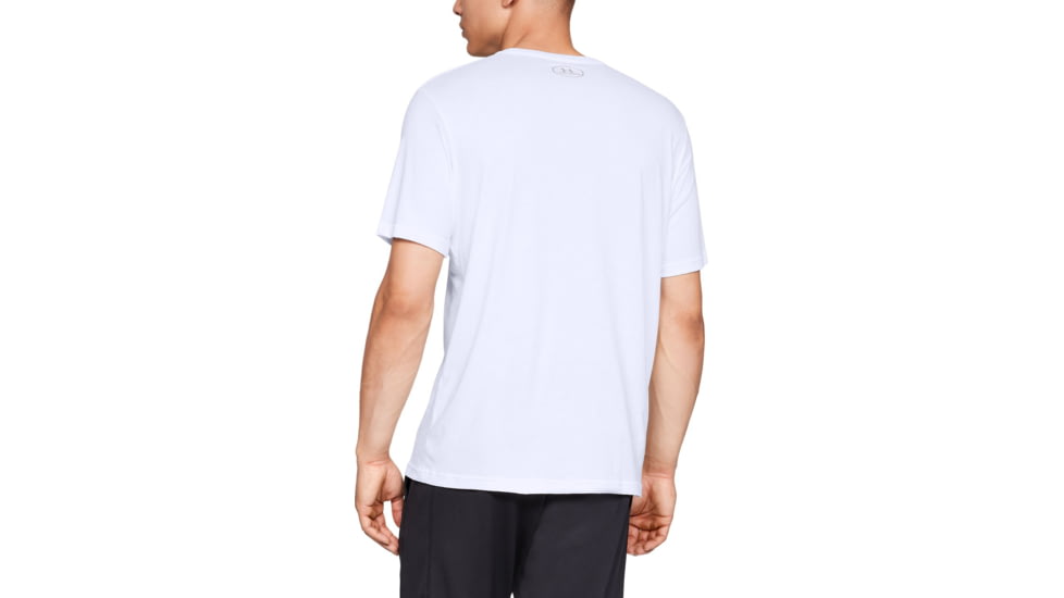 Under Armour UA Team Issue Wordmark Short Sleeve Shirt - Mens, Extra Large, White, 1329582100XL