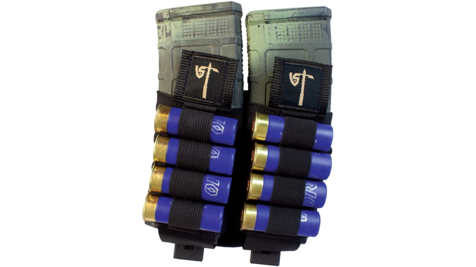 United States Tactical Double Mag Shotgun Pouch, Black, UST-MOL03401