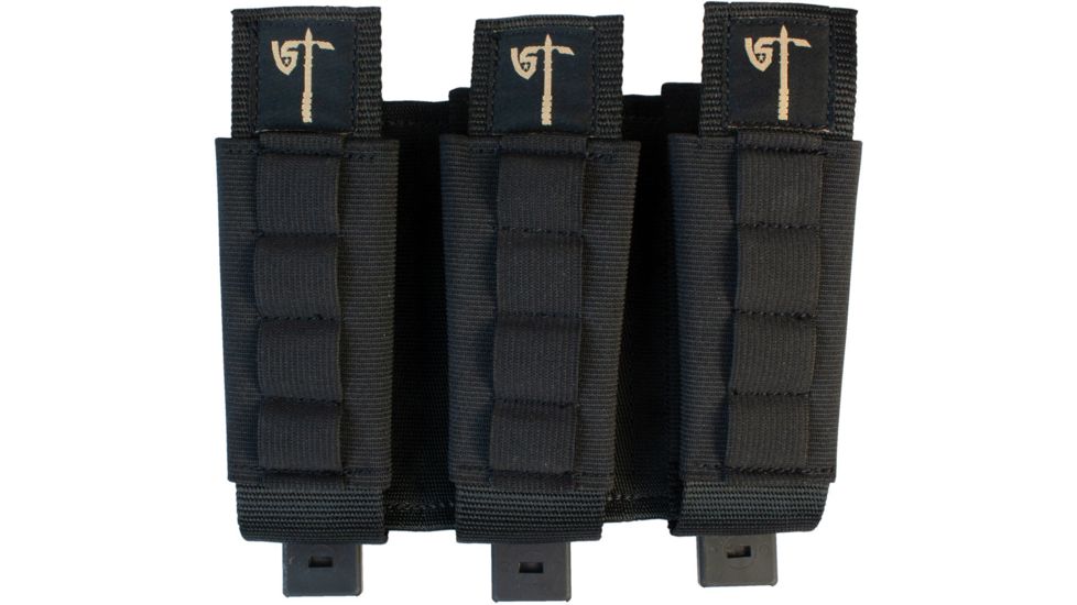 United States Tactical Mag Shotgun Pouch, Triple, Black, UST-MOL03501