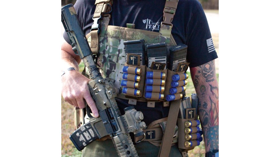 United States Tactical Triple Mag Shotgun Pouch, Coyote, UST-MOL03502