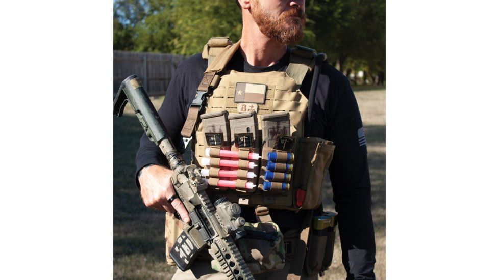 United States Tactical Triple Mag Shotgun Pouch, Coyote, UST-MOL03502