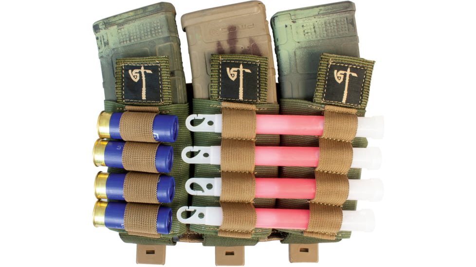 United States Tactical Triple Mag Shotgun Pouch, Olive Drab, UST-MOL03503