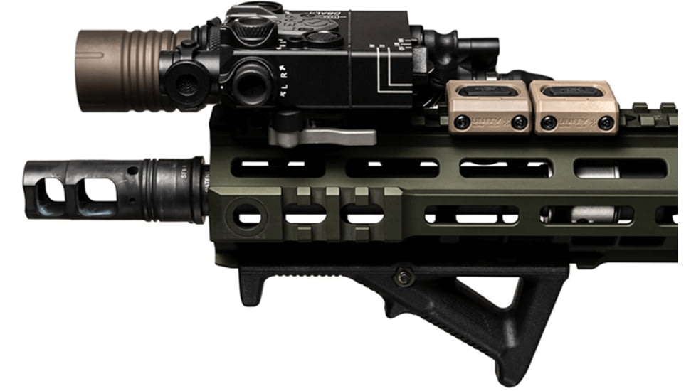 Unity Tactical Modbutton Lite Single Lead USB-C 7in Switch, Fits Picatinny, Anodized Finish, FDE, MBLFDEUC7