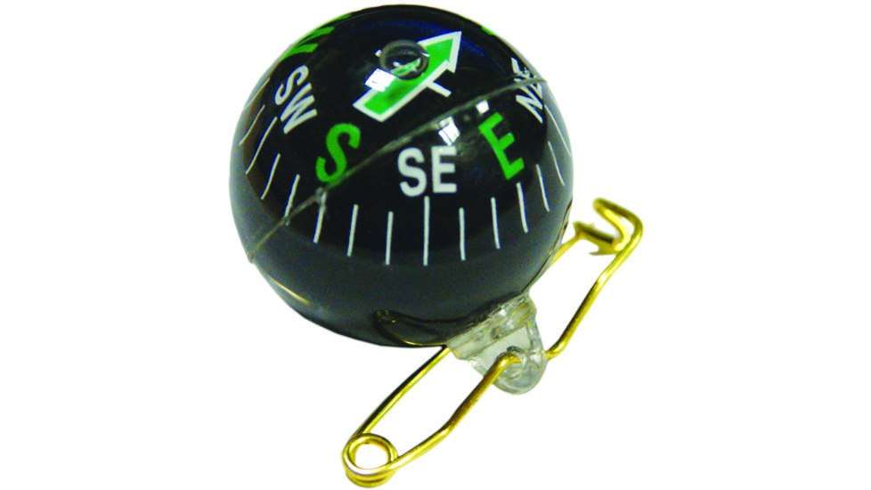 UST Pin-On Compass, Clear/Black 20-310-286