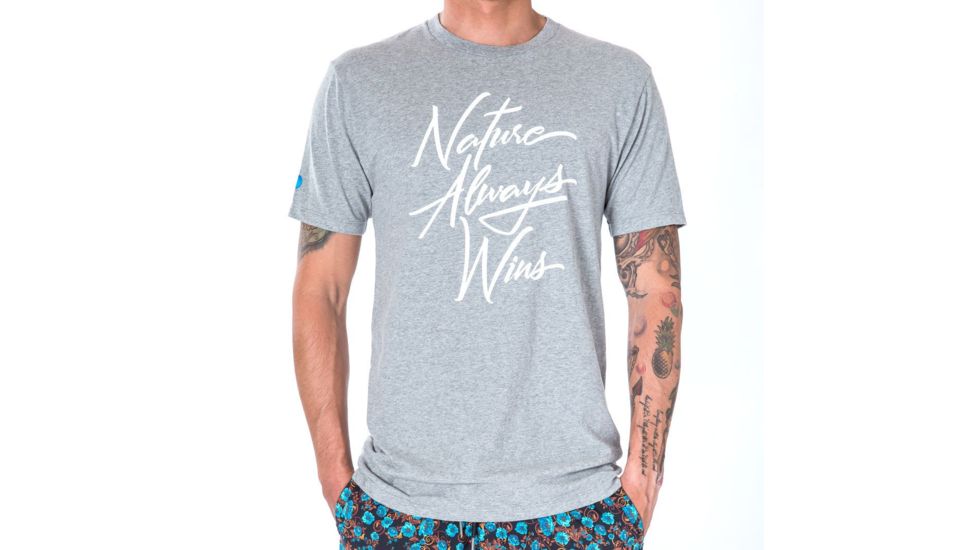 Vast Nature Always Wins Short Sleeve T-Shirt, Grey, B3225G