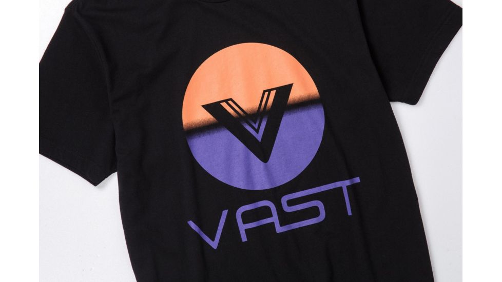 Vast Fade Short Sleeve T-Shirt, Black, Extra Large, B3268-Black-XL