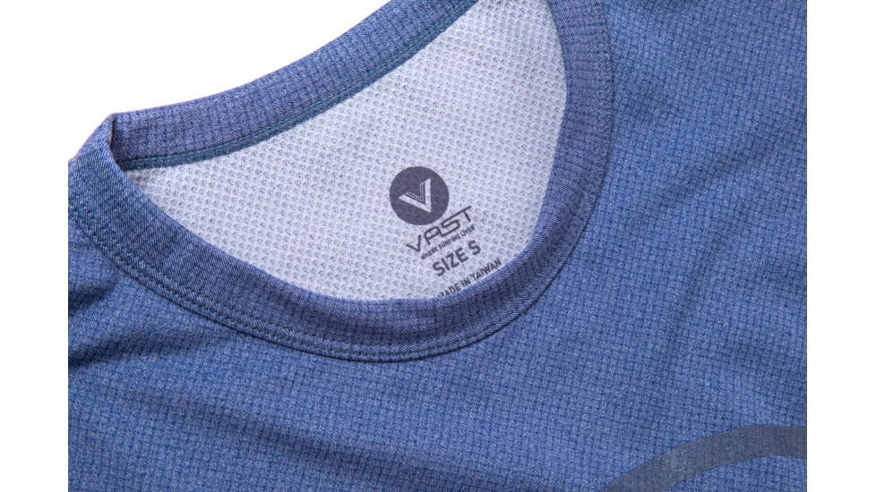 Vast Where Surfing Lives Logo Aqua Terra T-Shirt, Navy B3289