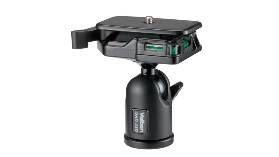 Velbon QHD-43D Aluminum Tripod Ball Head, Black QHD-43D