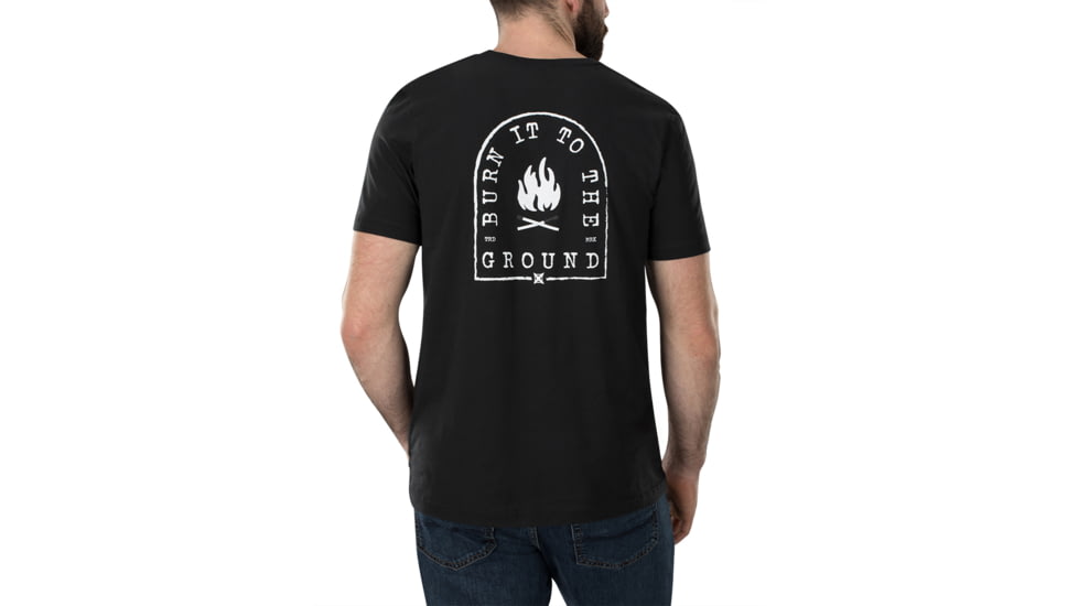 Vertx Burn It Graphic Tee T-Shirt - Mens, Vintage Black, Large, F1 VTXS0003 VBK LARGE
