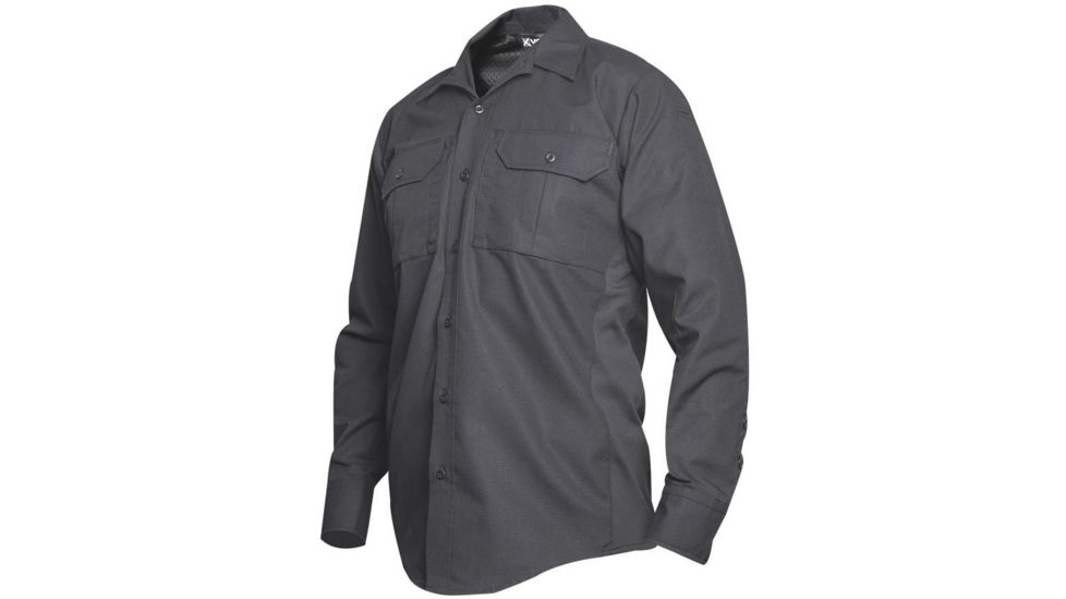 Vertx Phantom LT Mens L/S Shirt 65% POLY/35% Cotton, Smoke Grey, MEDIUM-REG VTX8120SMG-MEDIUM-REG