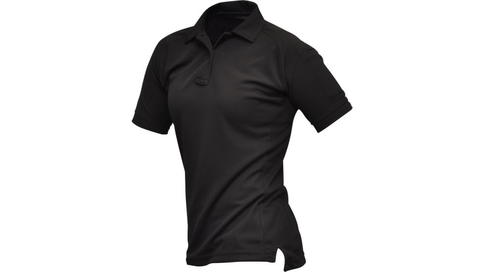 Vertx Women's Coldback Short Sleeve Polo Shirt, Black, Size Large VTX4010BKP-LARGE