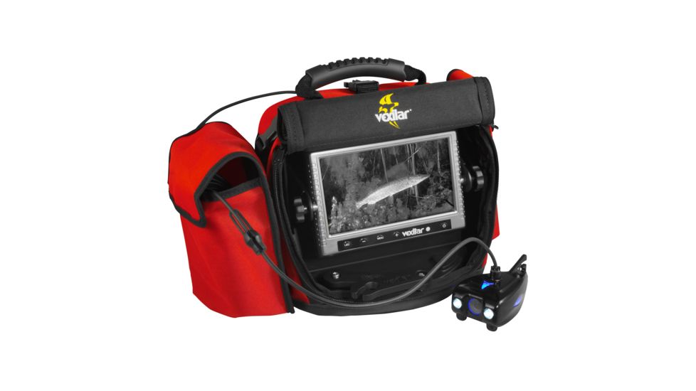Vexilar Fish Scout Double-Vision Fishfinder, Color/BW Underwater Cam and Carrying Case 183646