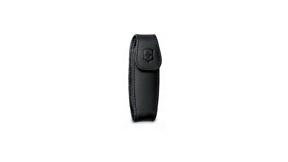 Victorinox Leather Medium Clip Pouch Swiss Army Knife Pouches Black 4.1099.22