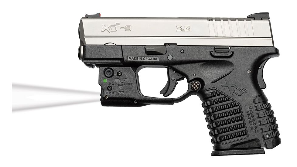Viridian Reactor TL Tactical light for Springfield XDS featuring ECR and Radiance Includes Hybrid Belt Holster RTL-XDS