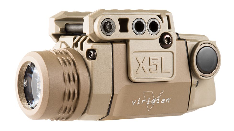 Viridian X5L GEN2 Universal Green Laser Sight, 178 Lumen Tactical Light, Flat Dark Earth, X5L-FDE