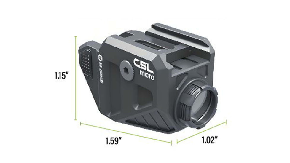 Viridian Weapon Technologies C5L Micro Compact 5mW Green Laser and 550 Lumens Tactical Light, Black, 930-0042