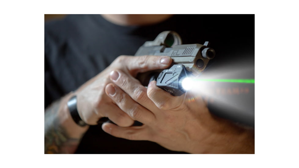 Viridian Weapon Technologies C5L Universal Green Laser and 650 Lumen Tactical Light w/ Rechargeable Battery, INSTANT-ON and SafeCharge Power Bank, FDE, 930-0055