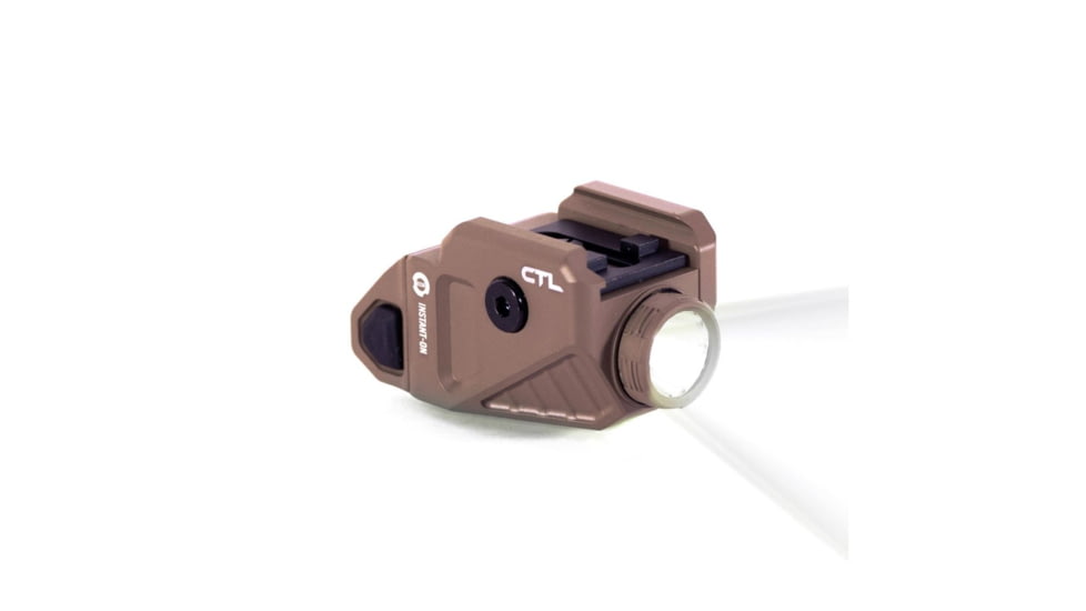 Viridian Weapon Technologies CTL Universal 525 Lumen Tactical Light w/ Rechargeable Battery, INSTANT-ON and SafeCharge Power Bank, FDE, 930-0057