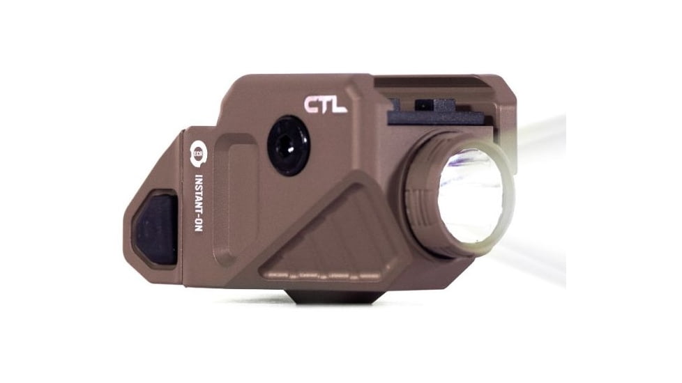 Viridian Weapon Technologies CTL Universal 525 Lumen Tactical Light w/ Rechargeable Battery, INSTANT-ON and SafeCharge Power Bank, FDE, 930-0057