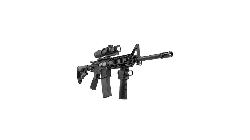 VISM Quick Release Vertical Grip with LED Light/Laser, Gen II, Black VAQVGFLGV2