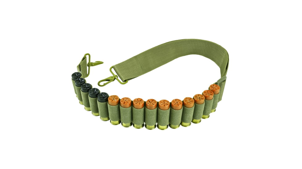 VISM Shotgun Bandoiler Sling, Green, AASHBANG