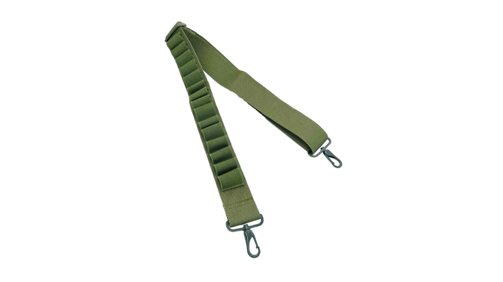 VISM Shotgun Bandoiler Sling, Green, AASHBANG