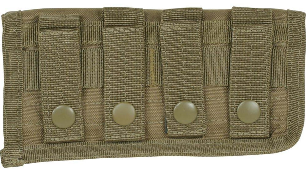 Voodoo Tactical 20 Round Shooters Pouch with Universal Straps on Back, Coyote, 20-9302007000