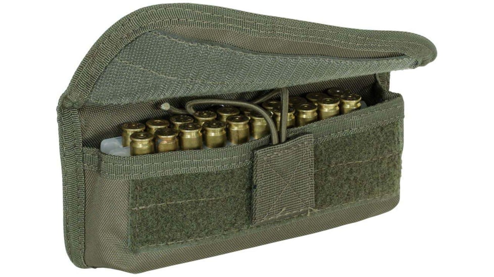 Voodoo Tactical 20 Round Shooters Pouch with Universal Straps on Back, Olive Drab, 20-9302004000